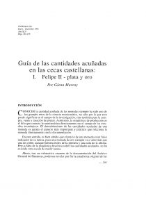Guía de las cantidades acuñadas en las cecas castellanas - I. Felipe II, plata y oroA_page-0001